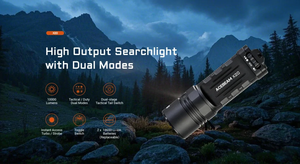 Acebeam X20 Luxeon Black