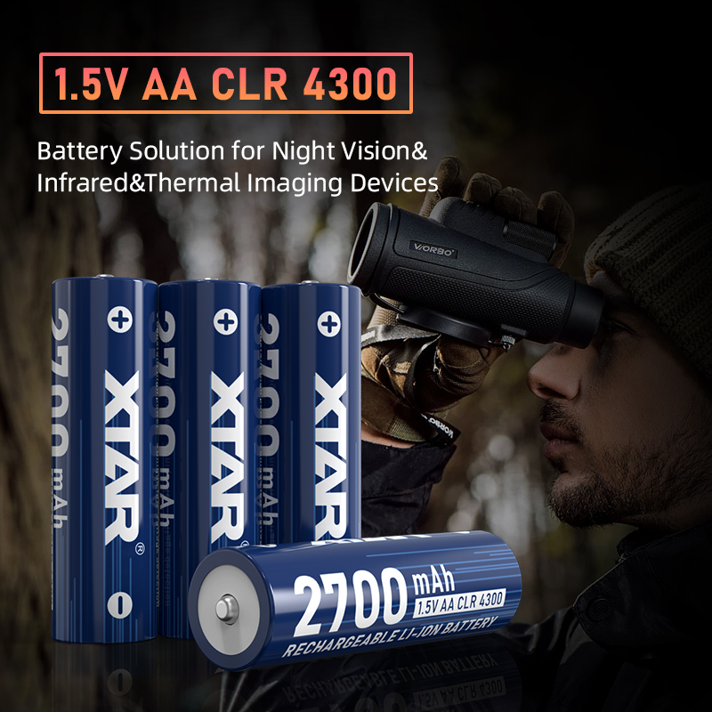 Xtar AA 1.5V 4300mWh 2700mAh Li-Ion baterie 4 kusy