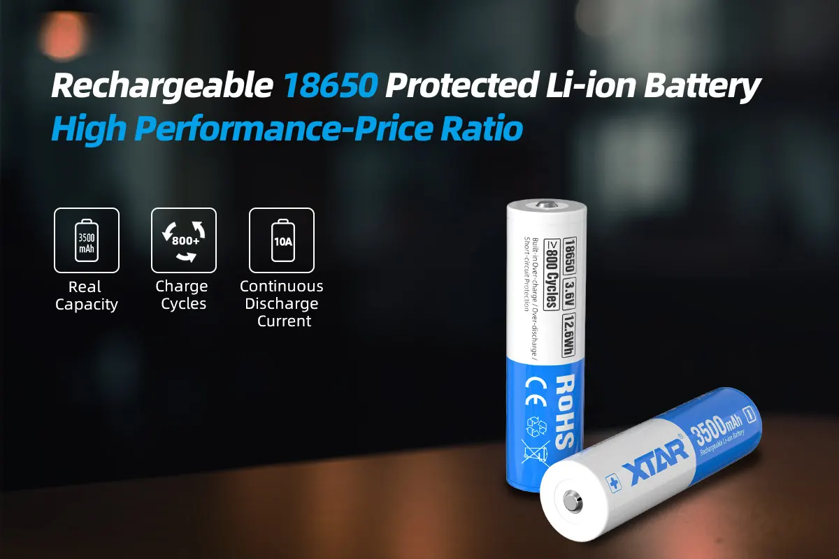 Baterie Li-ion 18650 Xtar 3.6V 3500mAh 10A