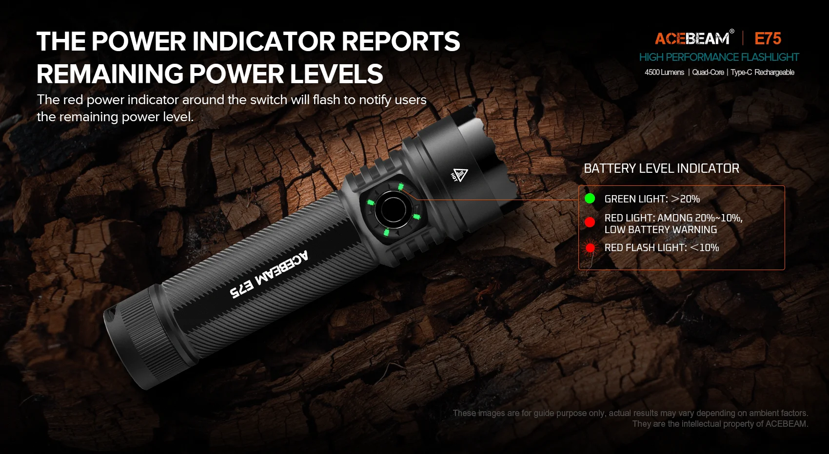 Acebeam E75 Black Red Limitovaná Edice