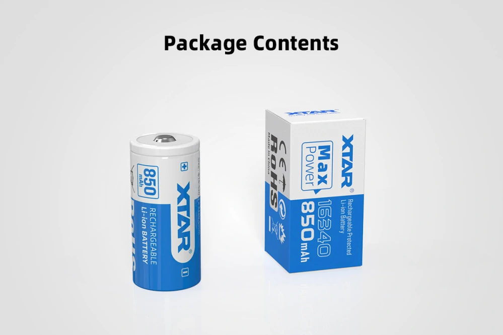 Xtar 16340 850mAh Li-Ion